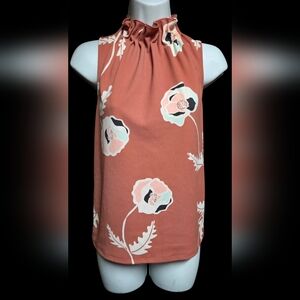 Ann Taylor Ruffle Neck Blouse